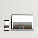 "Dotted Classic" - Wedding Thank You Postcards in Hydrangea by Carolyn MacLaren - FREE Wedding Website