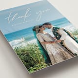 "Everlasting Love" - Wedding Thank You Postcards in Linen by Brandy Folse - Detail