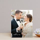 "Perspective" - Wedding Thank You Postcards in Noir by Kimberly FitzSimons - Front