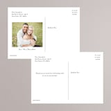 "Perspective" - Wedding Thank You Postcards in Noir by Kimberly FitzSimons - Back of Card