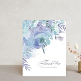 "Big Blooms" - Wedding Thank You Postcards in Dew by Grace Kreinbrink - Front