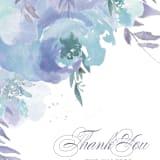 "Big Blooms" - Wedding Thank You Postcards in Dew by Grace Kreinbrink - Detail