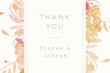 "Garden" - Wedding Thank You Postcards in Peach by Lori Wemple - Detail