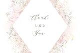 "Pastel Dream" - Wedding Thank You Postcards in Lily by Phrosné Barwood - Detail