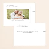 "Adventure Begins" - Wedding Thank You Postcards in Forest by Elly - Back of Card