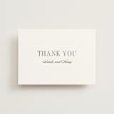 "Hepburn" - Wedding Thank You Postcards in Tuxedo by Megan Davis - Front