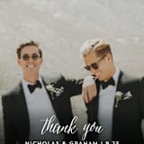 "Cacti" - Wedding Thank You Postcards in Rose Crystal by Cass Loh - Detail