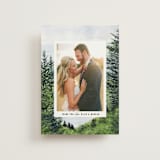 "Into the Woods" - Wedding Thank You Postcards in Forest by Elly - Front