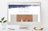 "Love" - Wedding Thank You Postcards in Navy by Shannon Chen of Four Wet Feet Studio - FREE Wedding Website