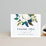 "Our Something Blue" - Wedding Thank You Postcards in Ocean by AK Graphics - Front