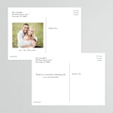 "Our Something Blue" - Wedding Thank You Postcards in Ocean by AK Graphics - Back of Card