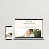 "Blue Ridge" - Wedding Thank You Postcards in Pine by Amy Kross - FREE Wedding Website