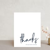 "Funky Names" - Wedding Thank You Postcards in Navy by Phrosné Barwood - Front
