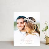 "Simply Perfect" - Wedding Thank You Postcards in Blush by Brianne Larsen - Front