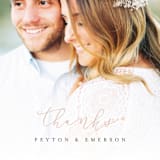 "Simply Perfect" - Wedding Thank You Postcards in Blush by Brianne Larsen - Detail