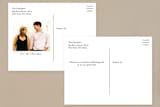 "Simple Elegance" - Wedding Thank You Postcards in Tuxedo by Phrosné Barwood - Back of Card
