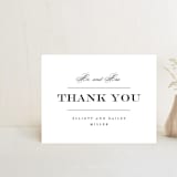 "Downtown" - Wedding Thank You Postcards in Onyx by Lauren Chism - Front