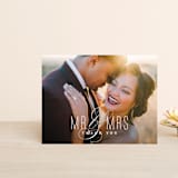 "Scripted Ampersand" - Wedding Thank You Postcards in Midnight by Roxy Cervantes - Front