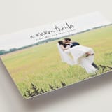"Mountains" - Wedding Thank You Postcards in Ivory by Anastasia Makarova - Detail