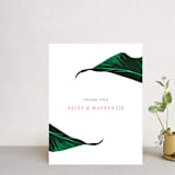 "Mod Palm" - Wedding Thank You Postcards in Pearl by Erin Hodges - Front