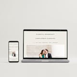 "Softly Swept" - Wedding Thank You Postcards in Ivory by Carolyn Nicks - FREE Wedding Website