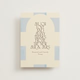 "Checker Wash" - Wedding Thank You Postcards in Ivory by Baumbirdy - Front