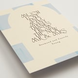 "Checker Wash" - Wedding Thank You Postcards in Ivory by Baumbirdy - Detail