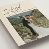 "Signed" - Wedding Thank You Postcards in Champagne by JoAnn Jinks - Detail