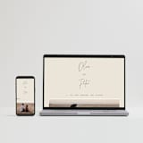 "Signed" - Wedding Thank You Postcards in Champagne by JoAnn Jinks - FREE Wedding Website