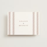 "Charleston" - Wedding Thank You Postcards in Blush by Megan Davis - Front