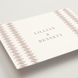 "Charleston" - Wedding Thank You Postcards in Blush by Megan Davis - Detail