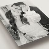 "Tendu" - Wedding Thank You Postcards in Creme by Carly Reed Walker - Detail