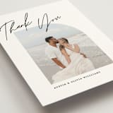 "Merge" - Wedding Thank You Postcards in Cloud by Pixel and Hank - Detail