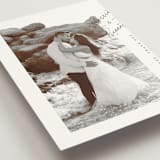 "Scripted Elegance" - Wedding Thank You Postcards in Linen by Ana de Sousa - Detail