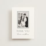 "Contemporary" - Wedding Thank You Postcards in Cotton by Vanessa Doyle - Front