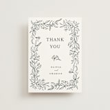"Floral Cascade" - Wedding Thank You Postcards in Alpine by Pixel and Hank - Front