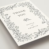"Floral Cascade" - Wedding Thank You Postcards in Alpine by Pixel and Hank - Detail