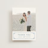 "watercolor tile" - Wedding Thank You Postcards in Navy by Anastasia Makarova - Front