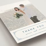 "watercolor tile" - Wedding Thank You Postcards in Navy by Anastasia Makarova - Detail