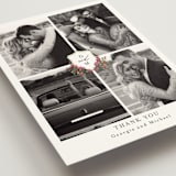 "Romantic Florals" - Wedding Thank You Postcards in Peony by Susan Moyal - Detail