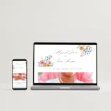 "Floral Pop" - Wedding Thank You Postcards in Tropical by Itsy Belle Studio - FREE Wedding Website