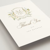 "Avalon" - Wedding Thank You Postcards in Chiffon by Everett Paper Goods - Detail