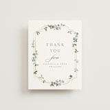 "Wistful" - Wedding Thank You Postcards in Mist by Everett Paper Goods - Front