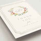 "Chelsea" - Wedding Thank You Postcards in Hibiscus by Everett Paper Goods - Detail