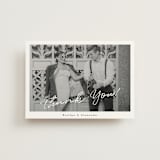 "Photograph Scribble" - Wedding Thank You Postcards in Cloud by Adelyn T. - Front