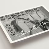 "Photograph Scribble" - Wedding Thank You Postcards in Cloud by Adelyn T. - Detail