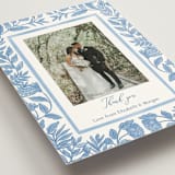"Porcelain Floral" - Wedding Thank You Postcards in Porcelain by Elly - Detail