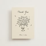 "Roses" - Wedding Thank You Postcards in Vanilla by Ani Somi - Front