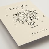 "Roses" - Wedding Thank You Postcards in Vanilla by Ani Somi - Detail