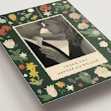 "all the flowers of the world" - Wedding Thank You Postcards in Garden by Sumak Studio - Detail